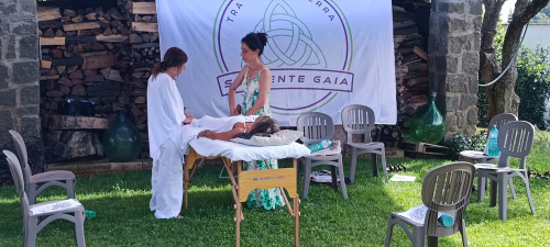 Daniela e Graziella seduta di Reiki